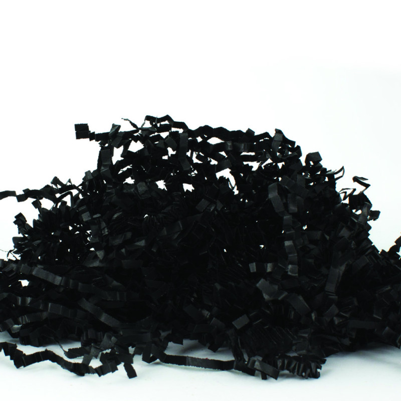 Papierwolle Schwarz 1 kg – Papierfüllmaterial für Verpackung und Versand