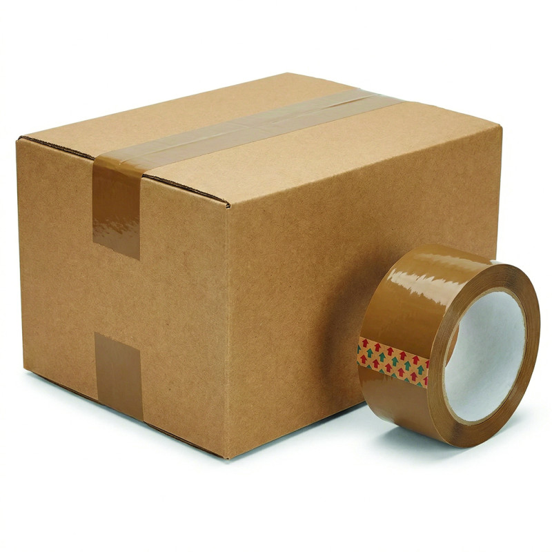 Verpackungsklebeband Acryl Braun 48 mm x 66 Yards 1 Stück