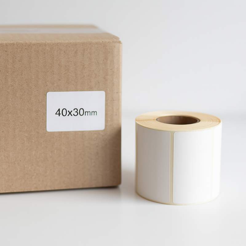 Thermotransfer-etiketten 40x30mm 2000Stck Hülsenkern 40mm