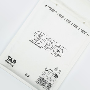 100 Luftpolster-Versandtaschen weiß 200x275 mm D14 EKO TAP Comebag®