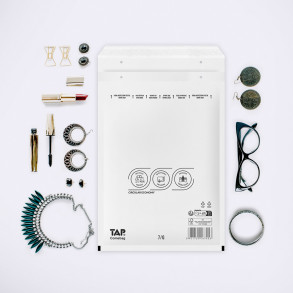100 Luftpolster-Versandtaschen weiß 250x350 mm G17 EKO TAP Comebag®