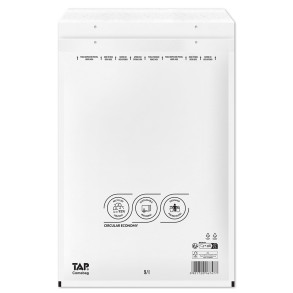100 Luftpolster-Versandtaschen weiß 290x370 mm I19 EKO TAP Comebag®