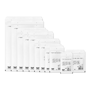 100 Luftpolster-Versandtaschen weiß 370x480 mm K20 EKO TAP Comebag®