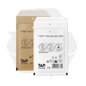 100 Luftpolster-Versandtaschen weiß 370x480 mm K20 EKO TAP Comebag®