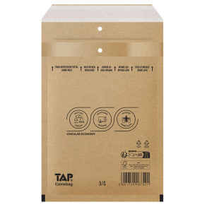 100 Luftpolster-Versandtaschen braun 170x225 mm C13 EKO TAP Comebag®