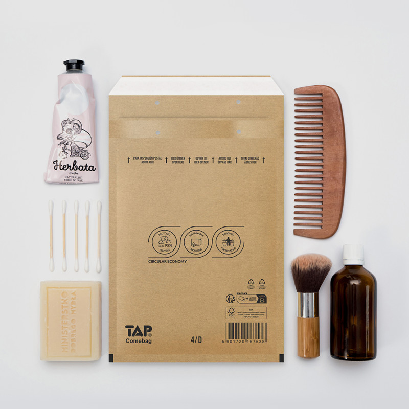 100 Luftpolster-Versandtaschen braun 200x275 mm D14 EKO TAP Comebag®