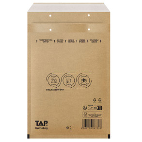 100 Luftpolster-Versandtaschen braun 200x275 mm D14 EKO TAP Comebag®