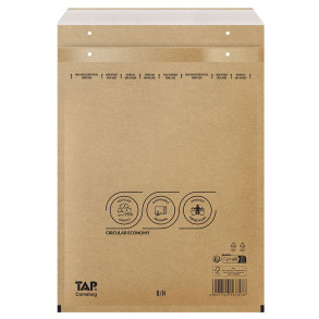 100 Luftpolster-Versandtaschen braun 290x370 mm H18 EKO TAP Comebag®