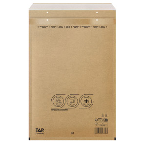 100 Luftpolster-Versandtaschen braun 320x455 mm I19 EKO TAP Comebag®