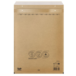 100 Luftpolster-Versandtaschen braun 370x480 mm K20 EKO TAP Comebag®