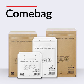 100 Luftpolster-Versandtaschen braun 235x122 mm DIN Lang EKO TAP Comebag®