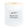 Thermotransfer-Etiketten weiß 80x40 1000Stück Hülsenkern 40mm
