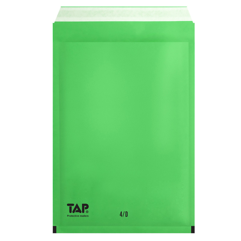 100 Luftpolster-Versandtaschen Grün 200x275 mm D14 EKO TAP Comebag®