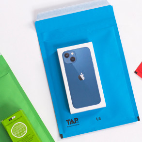 100 Luftpolster-Versandtaschen Blau 200x275 mm D14 EKO TAP Comebag®