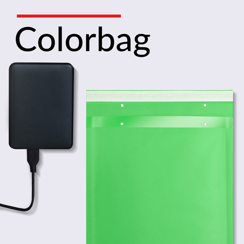 100 Luftpolster-Versandtaschen Grün 250x350 mm G17 EKO TAP Comebag®