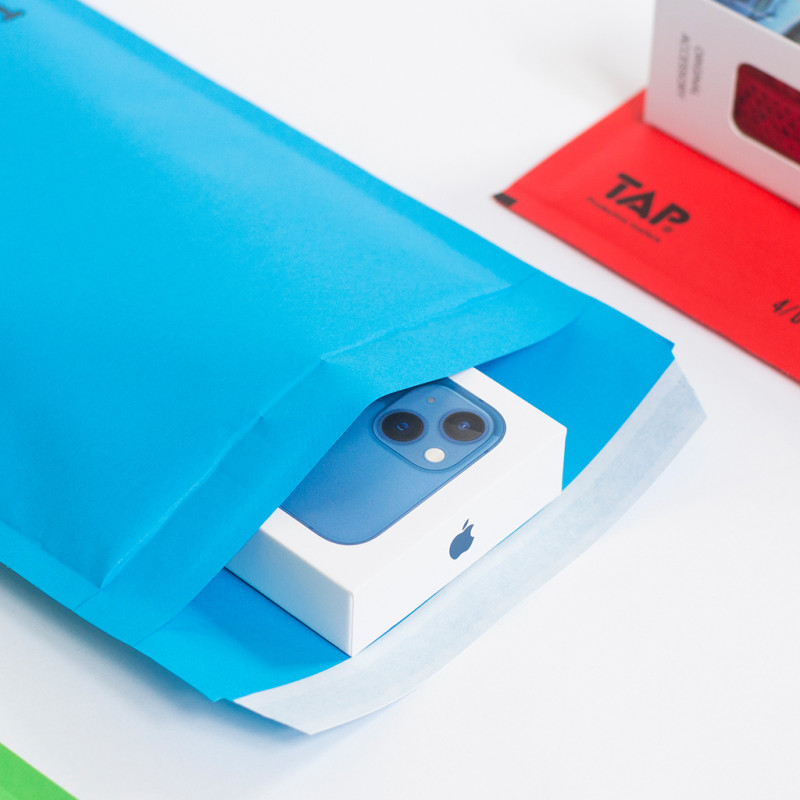 100 Luftpolster-Versandtaschen Blau 250x350 mm G17 EKO TAP Comebag®