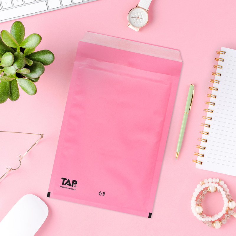 100 Luftpolster-Versandtaschen Rosa 250x350 mm G17 EKO TAP Comebag®