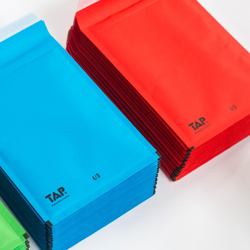 100 Luftpolster-Versandtaschen MIX Farben 250x350 mm G17 EKO TAP Comebag®