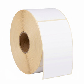 Thermoetiketten 103x199 mm weiß – 1000 Stk., Kern 40 mm, perforiert