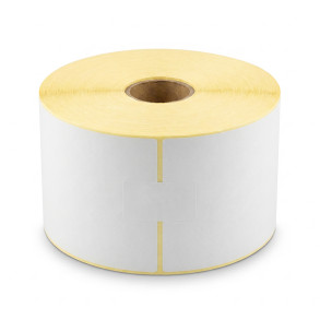 Thermoetiketten 103x199 mm weiß – 1000 Stk., Kern 40 mm, perforiert