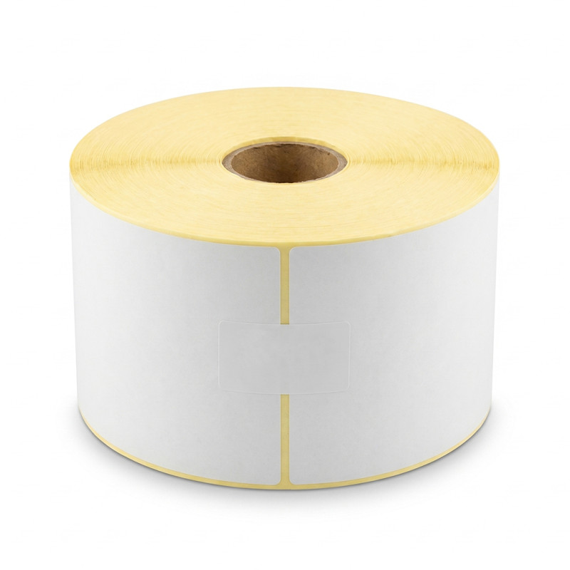 Thermoetiketten 103x199 mm weiß – 1000 Stk., Kern 40 mm, perforiert