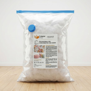 1kg Silikonfüllung Kugelfaser I Qualität – Füllwatte für Kissen