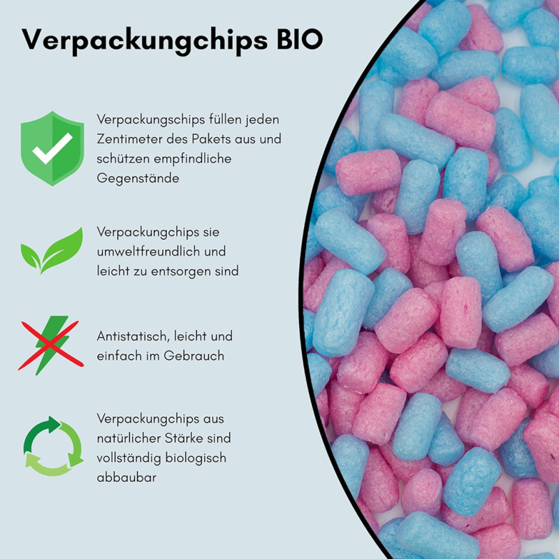 Bubble Gum - Verpackungschips Aus Pflanzenstärke BIO 200l