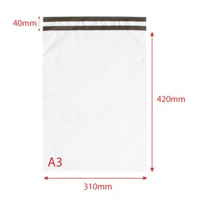 Folienversandtaschen Standard A3 310x420mm 50 Stk. Unbedruckt