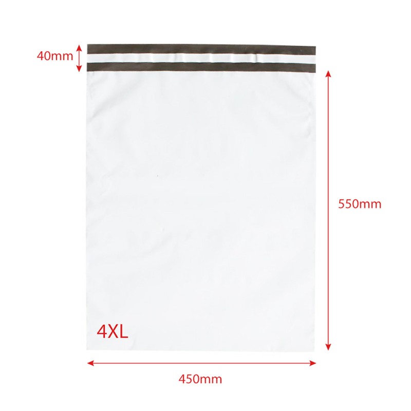 Folienversandtaschen Standard 4XL 450x550mm 50 Stk. Unbedruckt