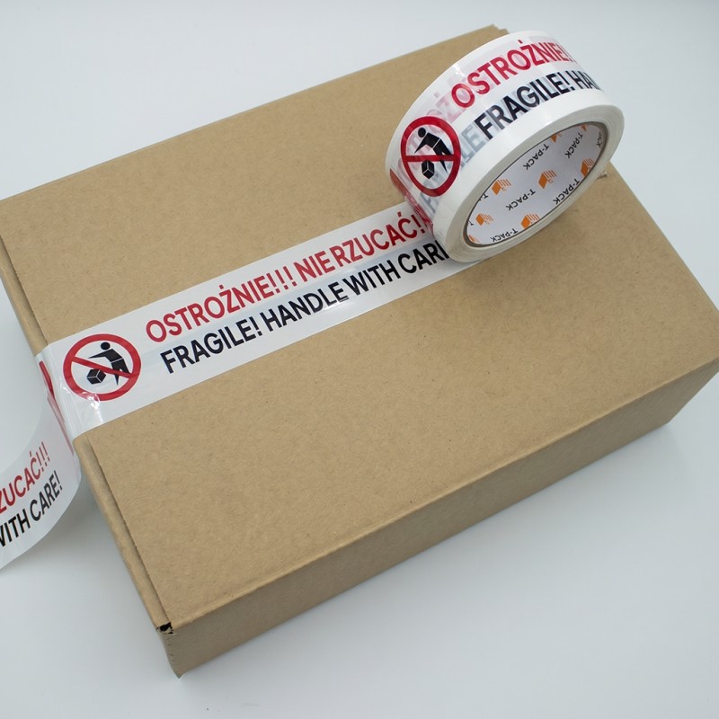 Verpackungsklebeband Fragile! Handle with Care! 48 mm x 60 m PP