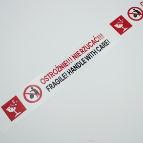 Verpackungsklebeband Fragile! Handle with Care! 48 mm x 60 m PP
