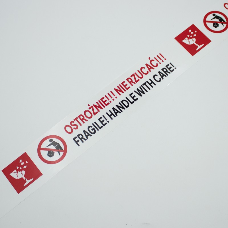 Verpackungsklebeband Fragile! Handle with Care! 48 mm x 60 m PP