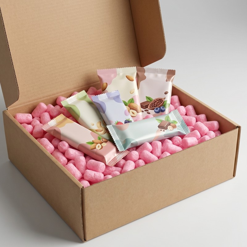 Verpackungschips aus Pflanzenstärke BIO 100l Rosa