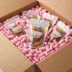 Verpackungschips aus Pflanzenstärke BIO 100l Rosa