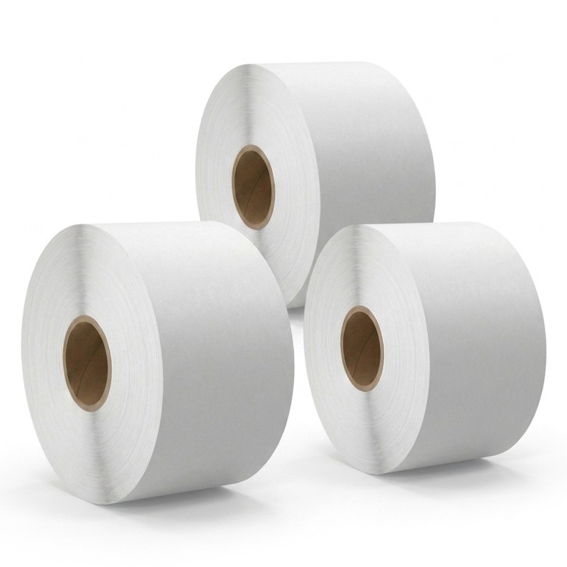 Linerless Thermo-Versandetiketten 100mm / 100 m / 25mm Hotmelt
