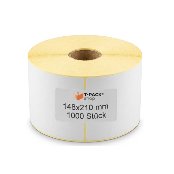 Versandetiketten Thermoetiketten A5 148×210mm Halbglänzend – 1000 St., Hülse 76mm, Acrylat Versandetiketten Thermoetiketten A5 148×210mm Halbglänzend – 1000 St., Hülse 76mm, Acrylat