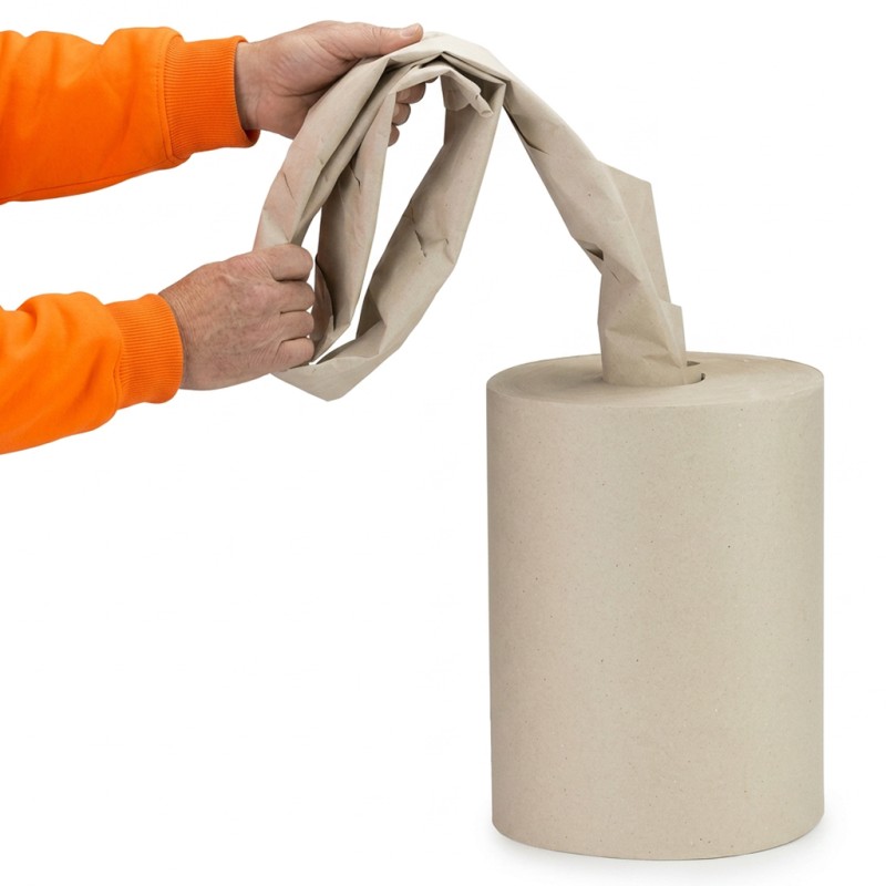 Knüllpapier auf der Rolle mit Zentralentnahme, 100% recycelt 35cm 450mb