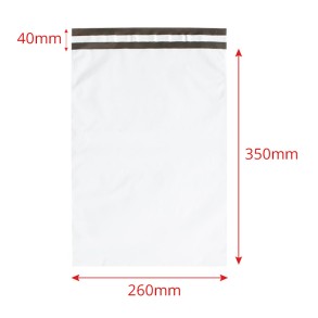 Folienversandtaschen Standard A4 260x350mm 50 Stk. Unbedruckt