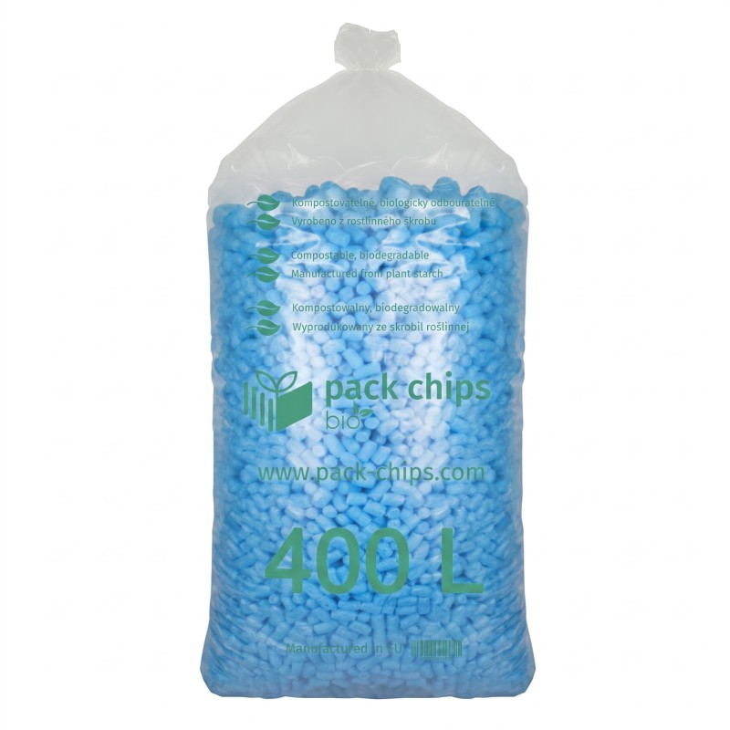 Verpackungschips aus Pflanzenstärke BIO 400l Laguna Premium