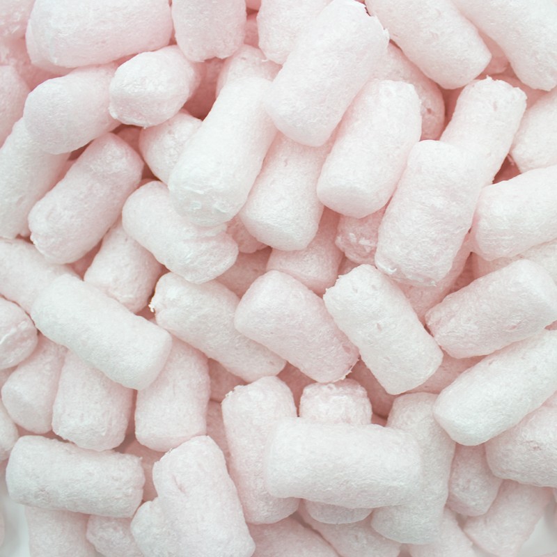 Verpackungschips aus Pflanzenstärke BIO 400l Pastellrosa