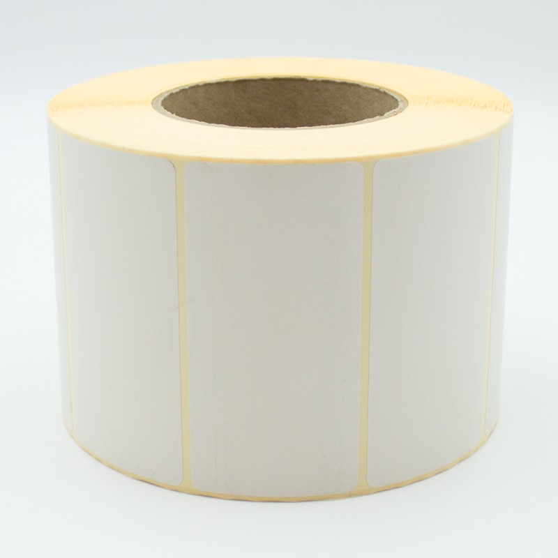 Thermoetiketten ECO 100×50 mm 2000 Stück Hülse 76 mm Weiß
