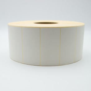 Thermoetiketten ECO 100×50 mm 6000 Stück Hülse 76 mm Weiß