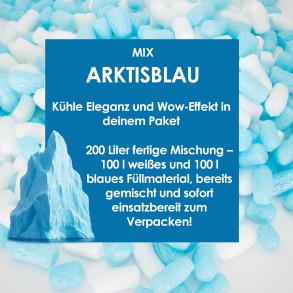 Arktisblau - Verpackungschips Aus Pflanzenstärke BIO 200l