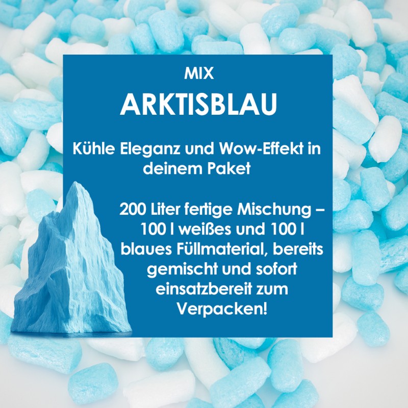 Arktisblau - Verpackungschips Aus Pflanzenstärke BIO 200l