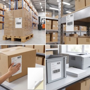 Etiketten A4 210 x 297mm für Drucker 100 Blatt
