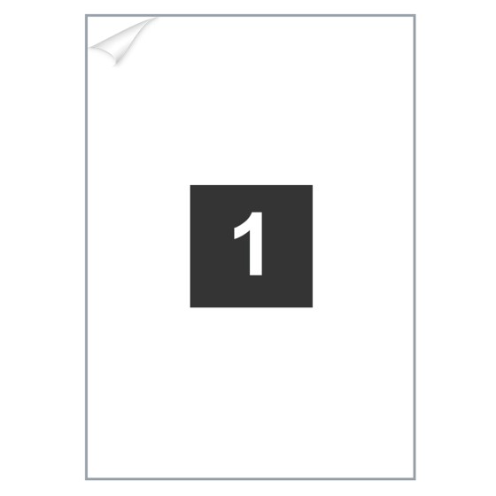 Etiketten A4 210 x 297mm für Drucker 100 Blatt Etiketten A4 210 x 297mm für Drucker 100 Blatt