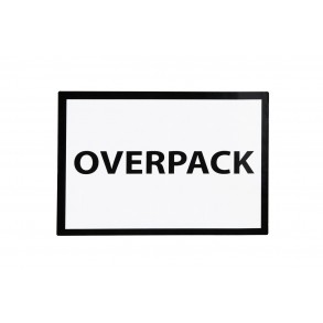 Versandetiketten "OVERPACK" auf Rolle 100x70 250 Stück