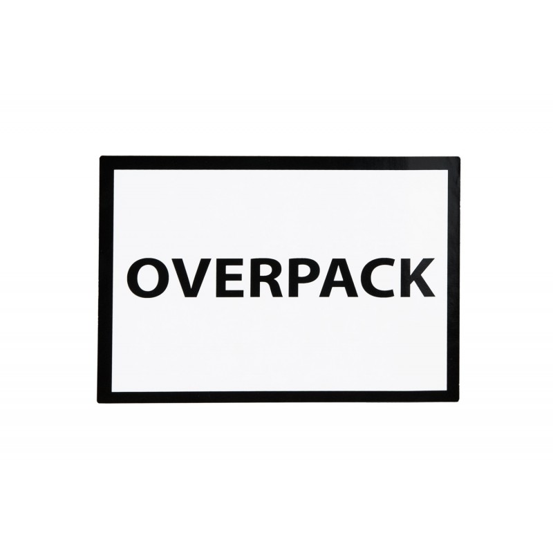 Versandetiketten "OVERPACK" auf Rolle 100x70 250 Stück