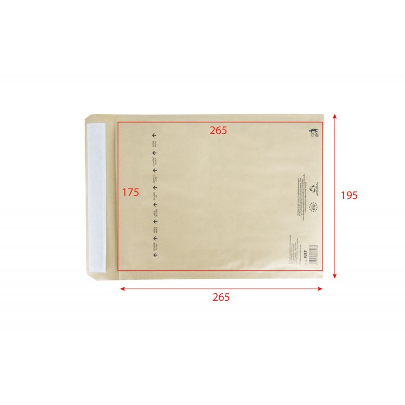 Gepolsterter Umschlag B5 195cm x 265cm