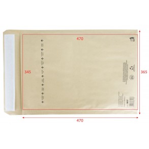 Luftpolsterpapier-Versandtaschen A2 365 x 470 mm